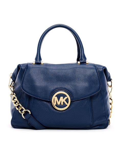 michael kors pale blue pebbled leather purse slav 1603|Amazon.com: Michael Kors Blue Handbags.